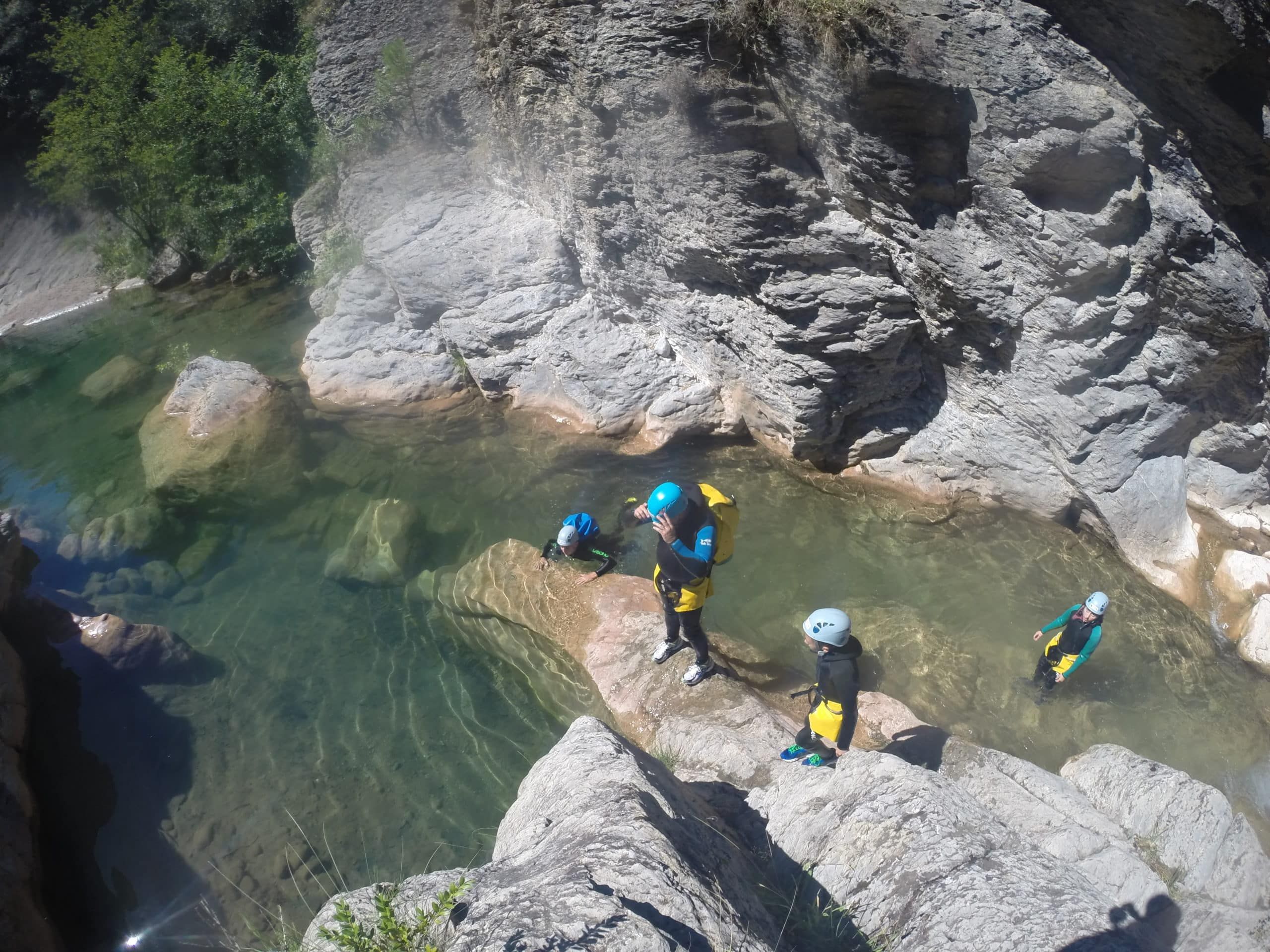 canyoning famille catalogne