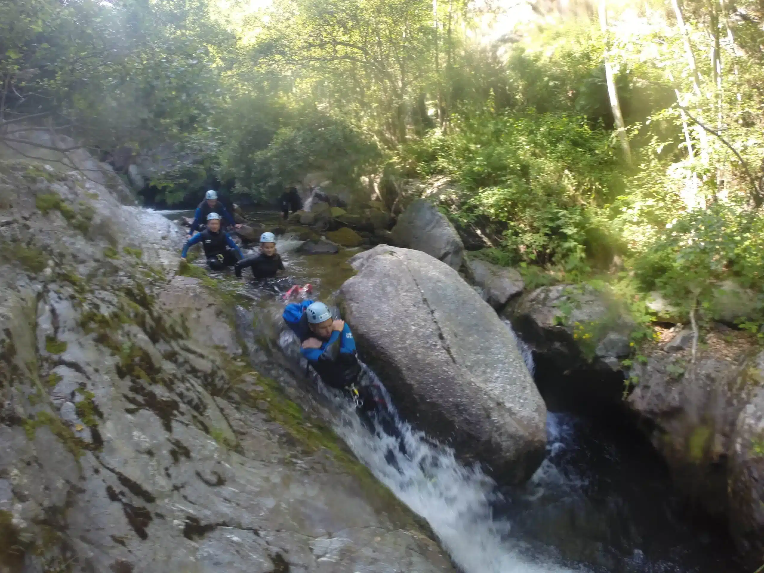 canyoning famille Pyrénées orientales