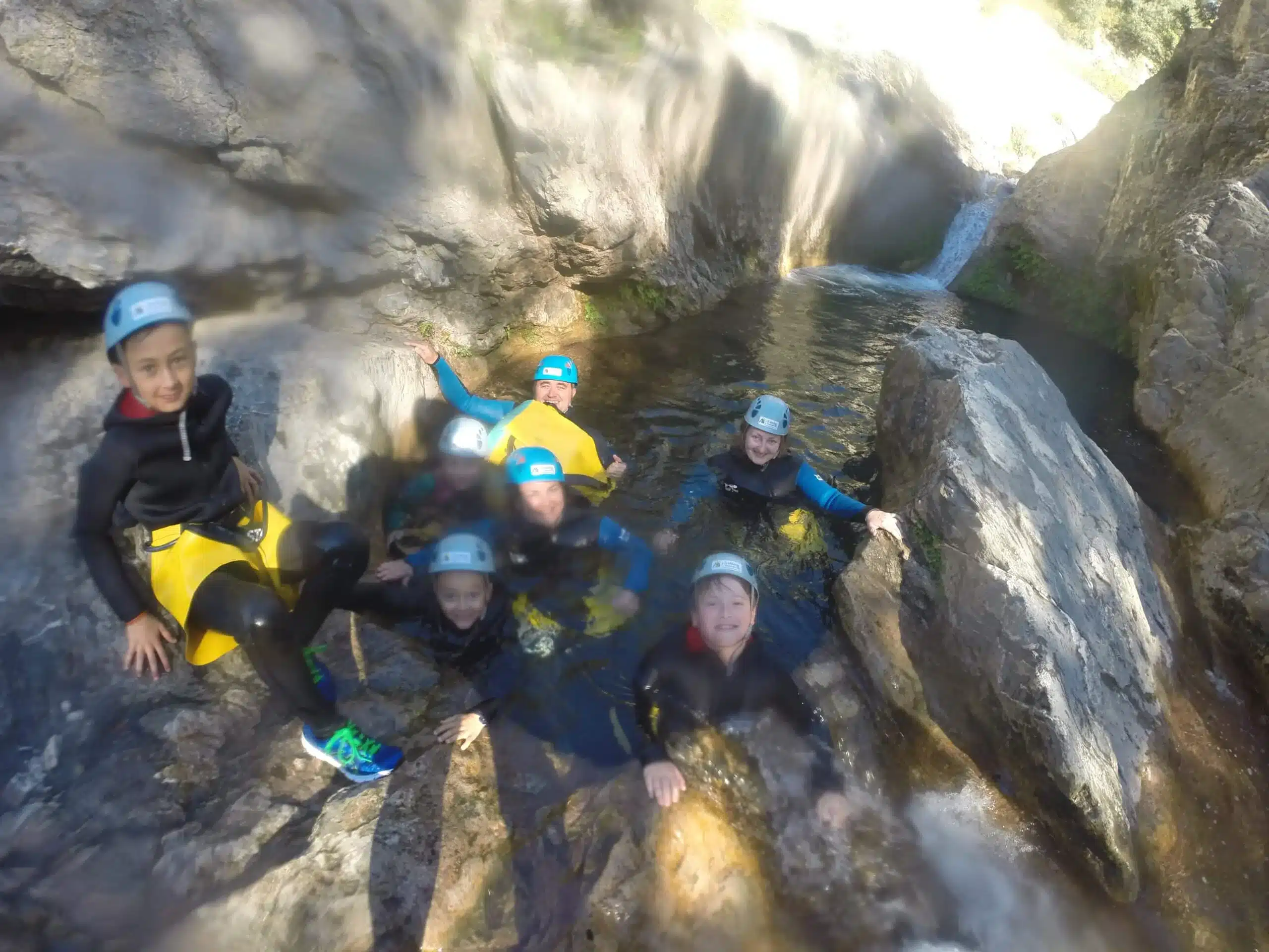 canyoning famille Pyrénées orientales